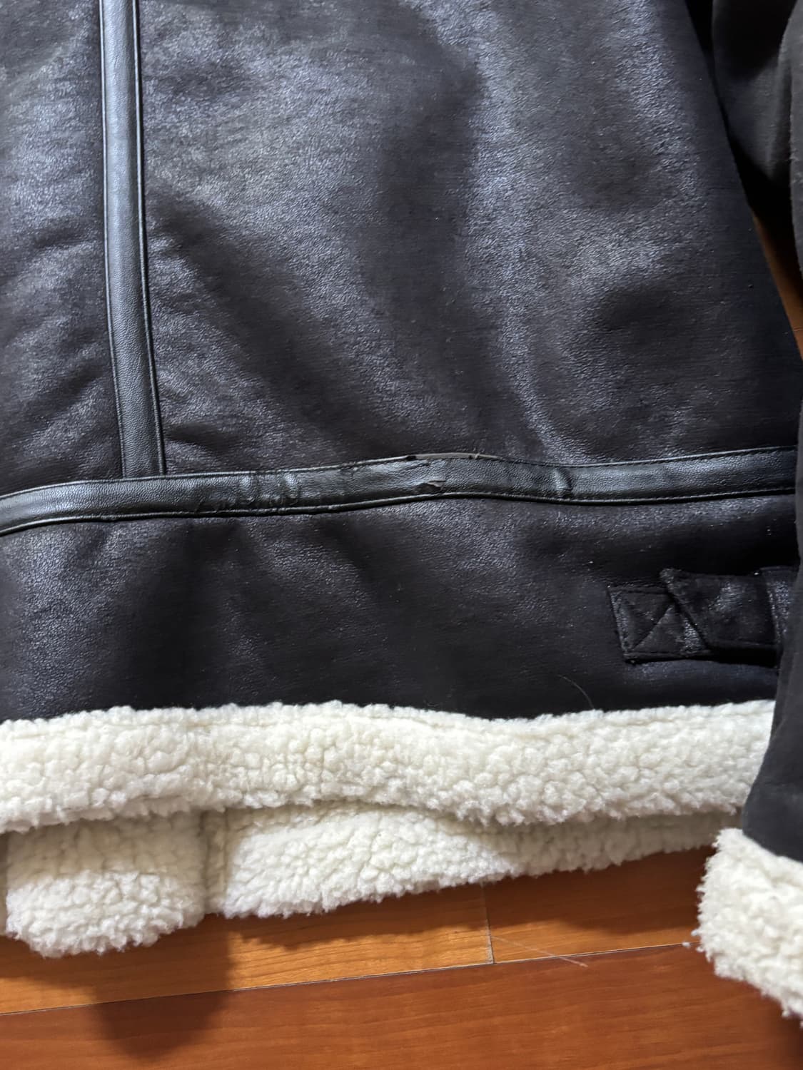 행텐 무스탕 자켓 라지 사이즈 상품이미지4