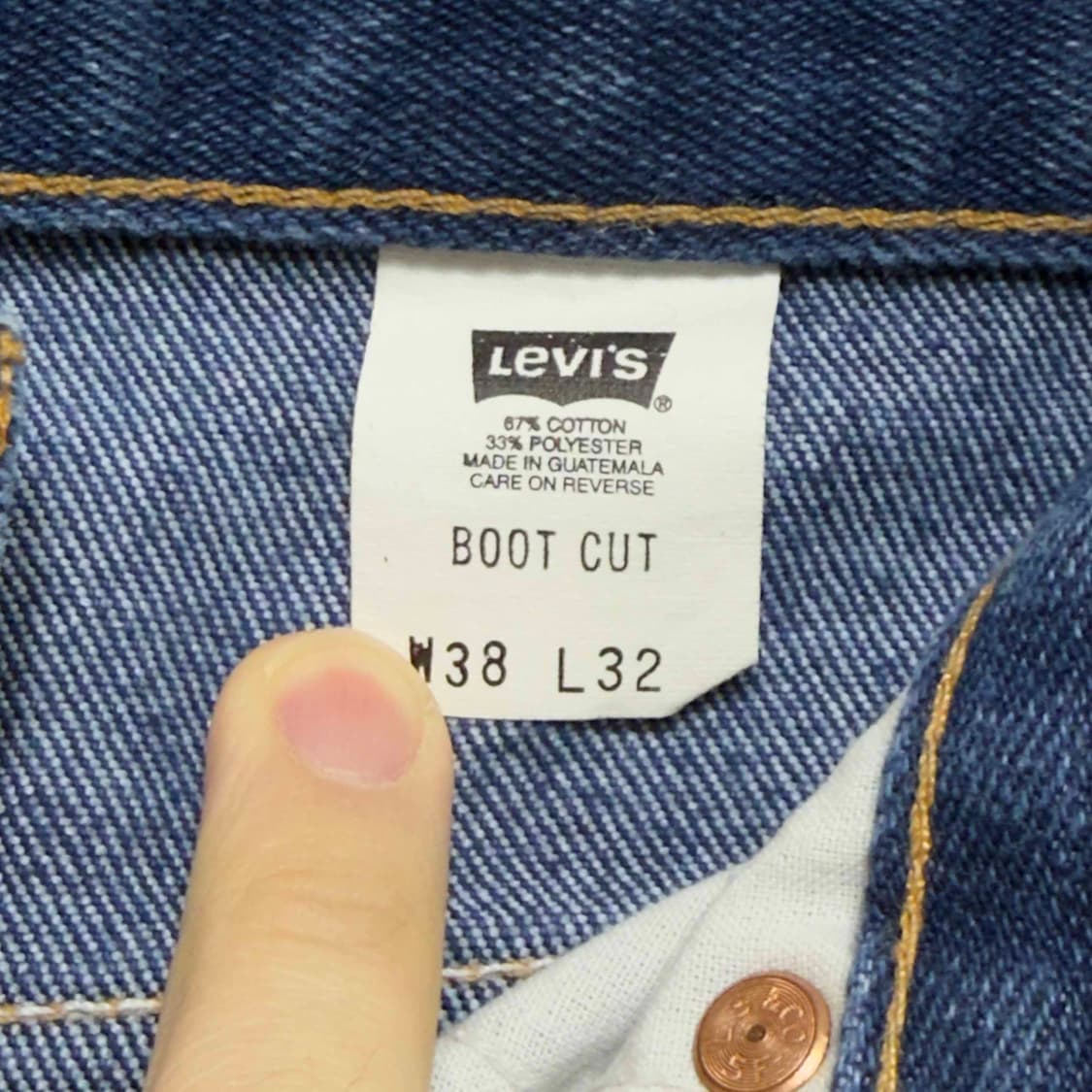 00s 리바이스 517 블랙탭 데님팬츠 상품이미지5