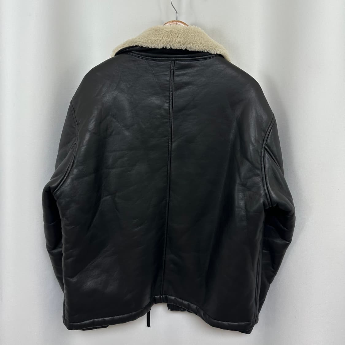 자라 남자 무스탕 도톰자켓 검정 빅사이즈 XL  EY 상품이미지6