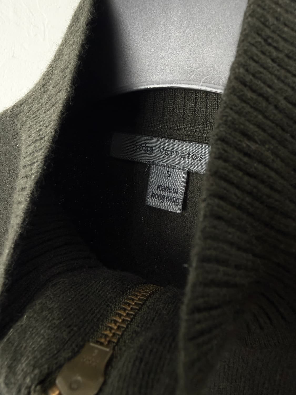 존 바바토스 캐시미어 투웨이 니트 집업 상품이미지3