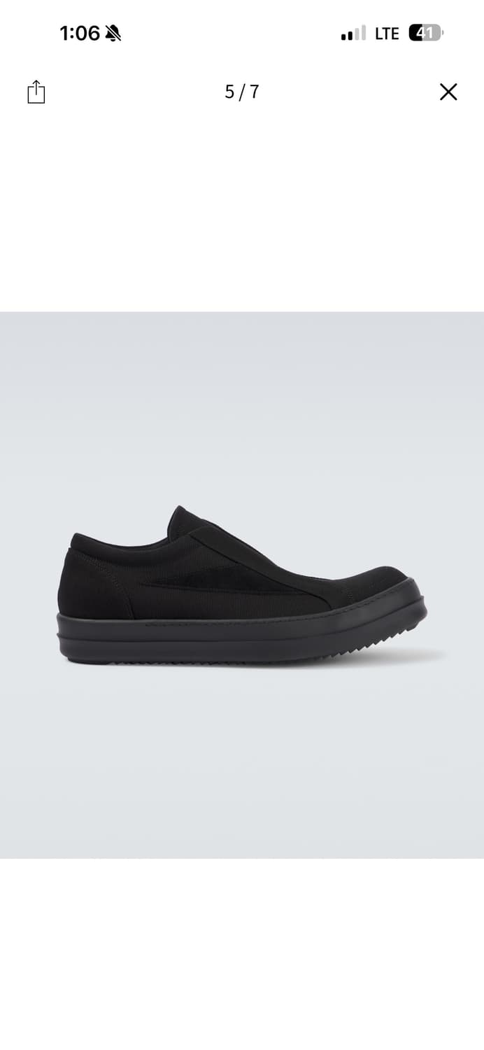 새상품 Rick Owens DRKSHDW Vintage Laceless 상품이미지2