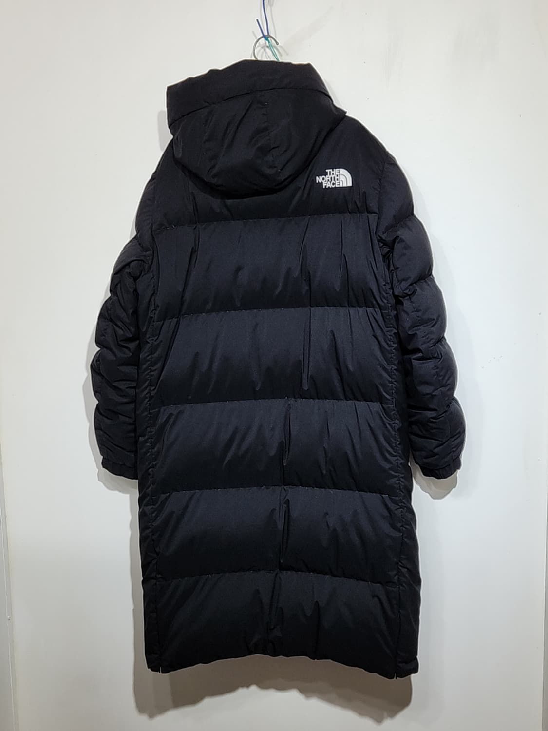 (XL) 노스페이스 거위털 롱패딩 점퍼 블랙 구스다운 패딩코트 후드  상품이미지8