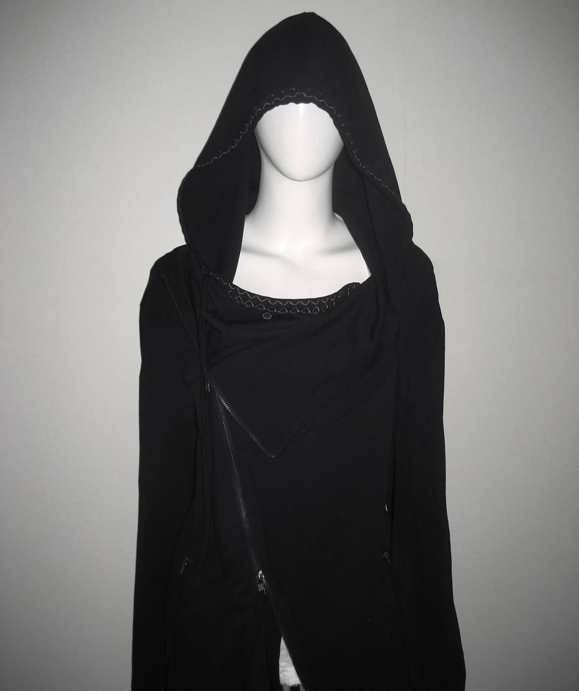 급전 빈티지 락시크 인디슬리즈 이모키드 라이더자켓 언발란스 drape 상품이미지1