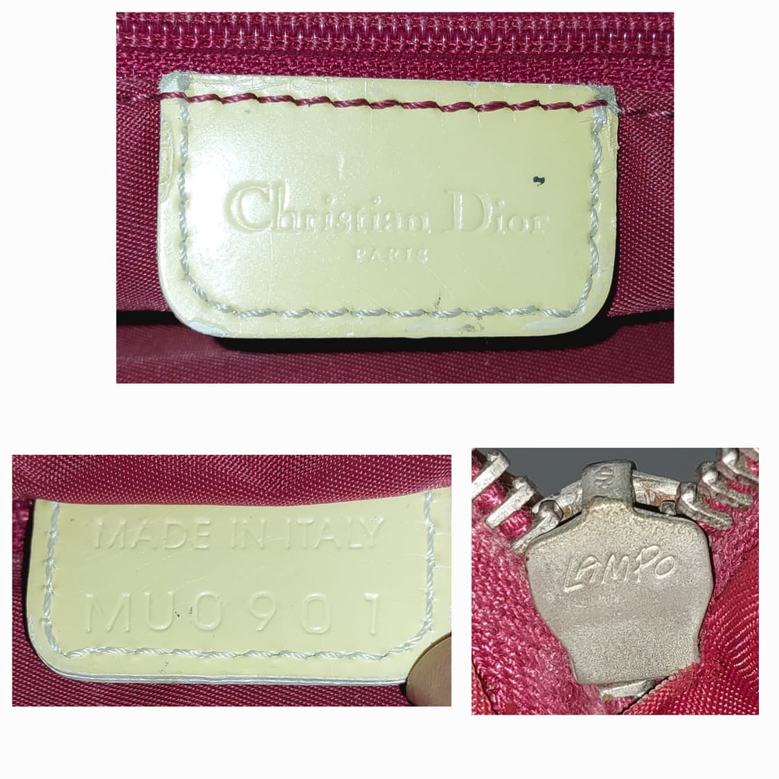 디올 빈티지 오블리크 트로터 보스턴백 레드 (정품) 상품이미지10