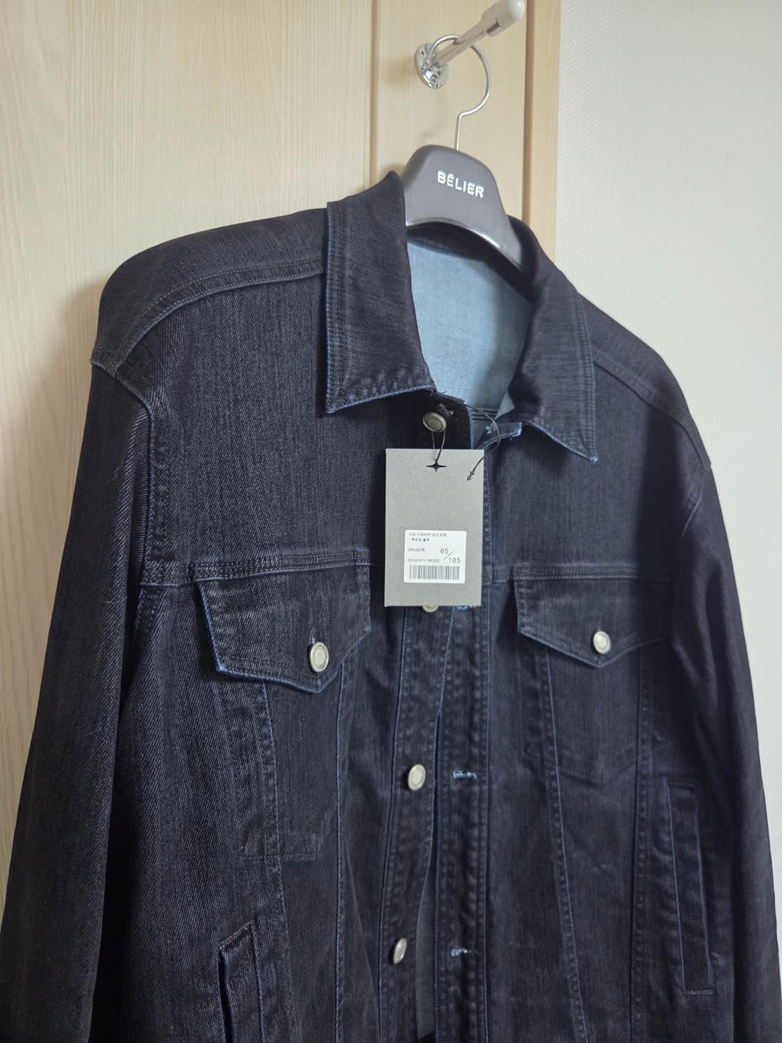 벨리에 트러커 자켓 후로킹블랙 05사이즈 상품이미지2