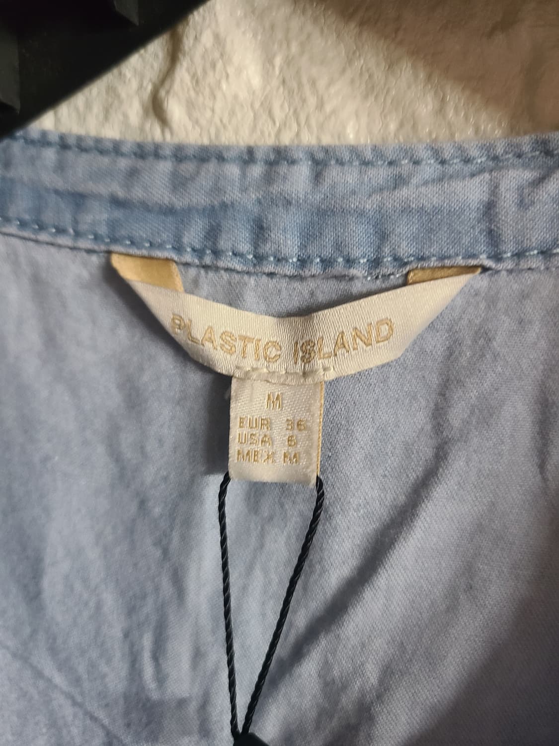 플라스틱 아일랜드 연청 데님 셔츠 M 상품이미지3