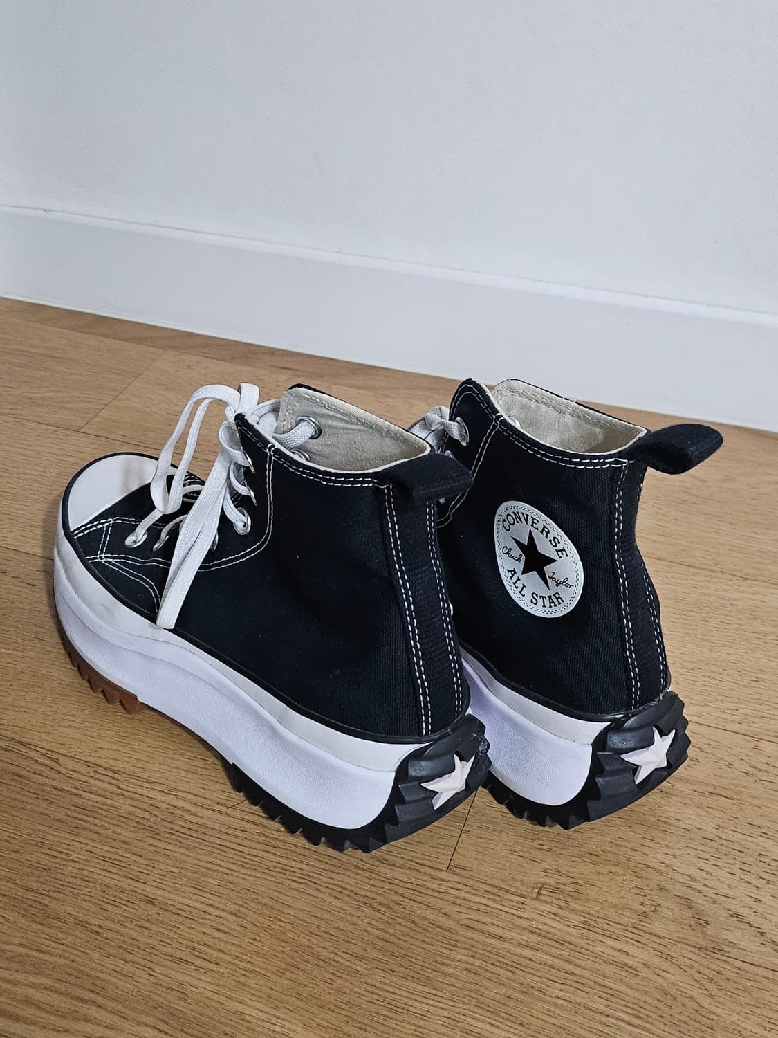 컨버스 런스타 하이크 검흰 235 상품이미지2