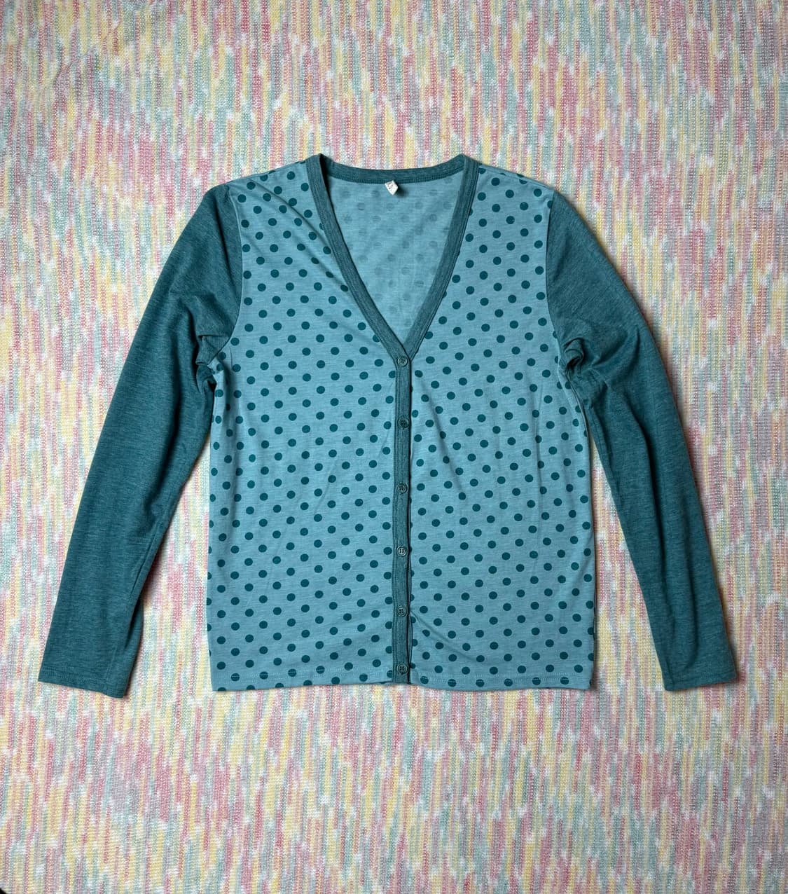 민트 도트 가디건 상품이미지1