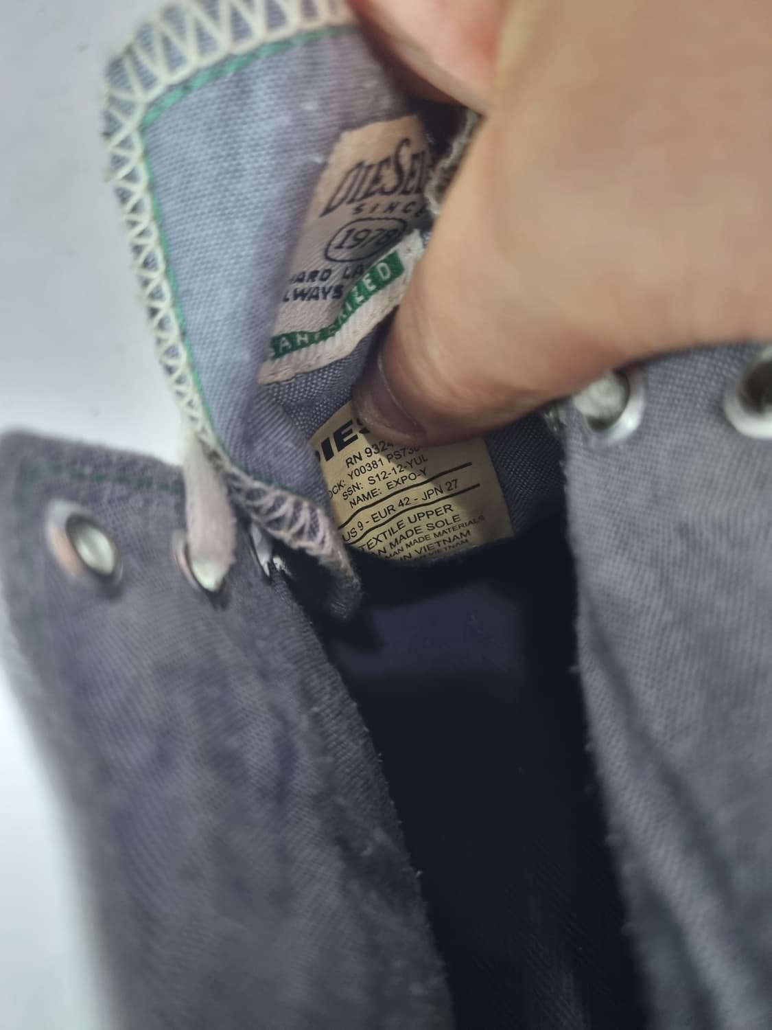 270 디젤 하이 데님 스니커즈 상품이미지6