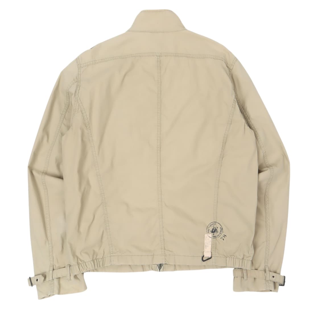 디젤 베이지 해링턴 코튼 바이커 집 자켓 상품이미지6