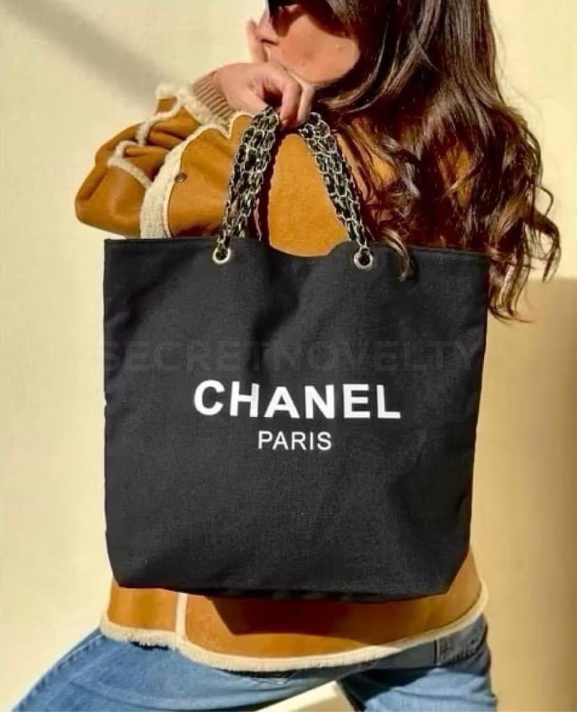 샤넬뷰티 실버체인 숄더백 블랙 상품이미지1