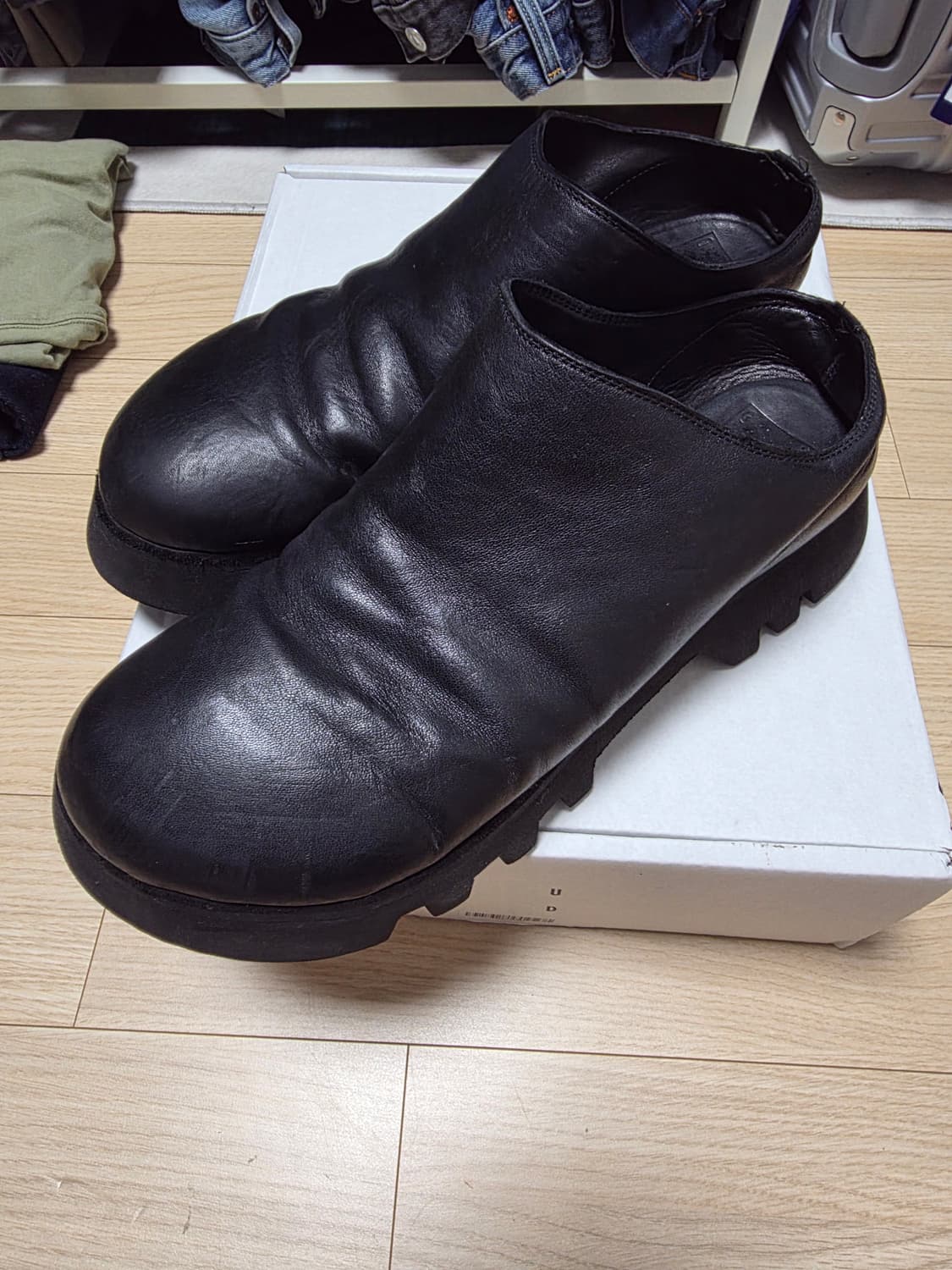 구이디 guidi horse full grain 뮬 상품이미지1