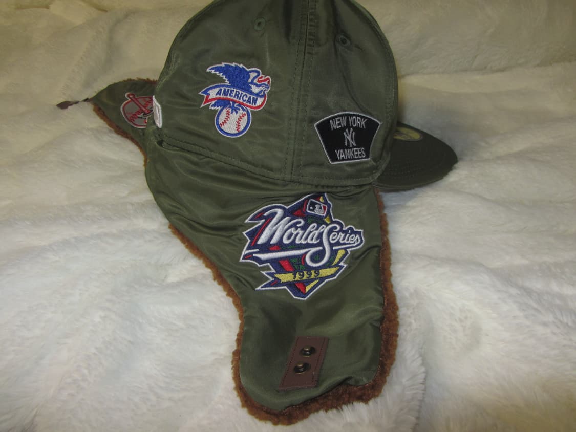 뉴에라 MLB x 알파 인더스트리 다저스 도그이어 피티드 캡 아미 그린 상품이미지6