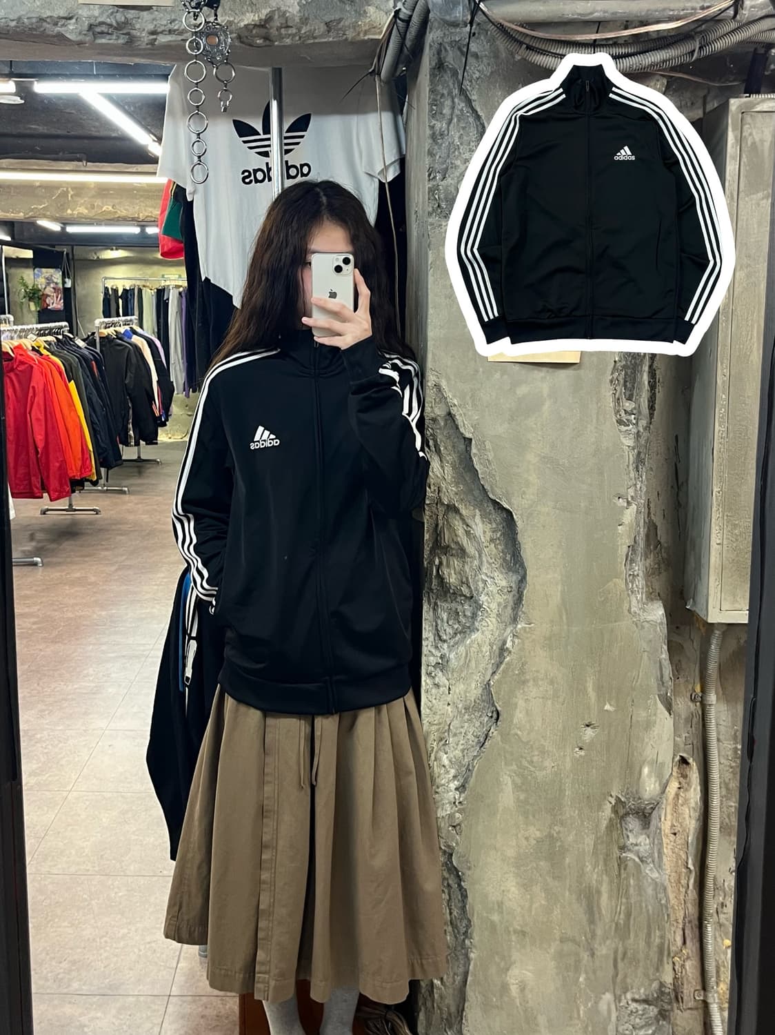 아디다스 져지 블랙 L #csz2044 상품이미지1