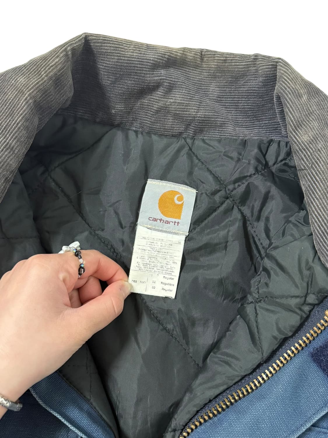 칼하트 C03 네이비 워크자켓 상품이미지2