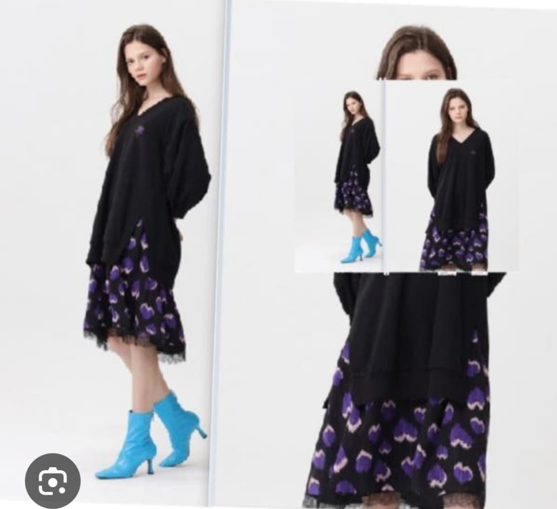 쥬시쥬디 밑단배색 원피스 상품이미지1