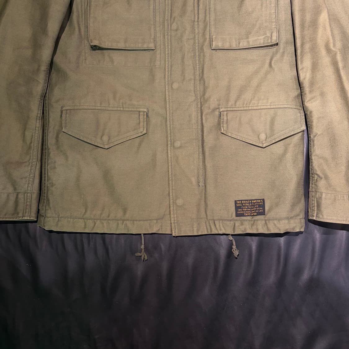 와코마리아 카키 필드자켓 상품이미지5