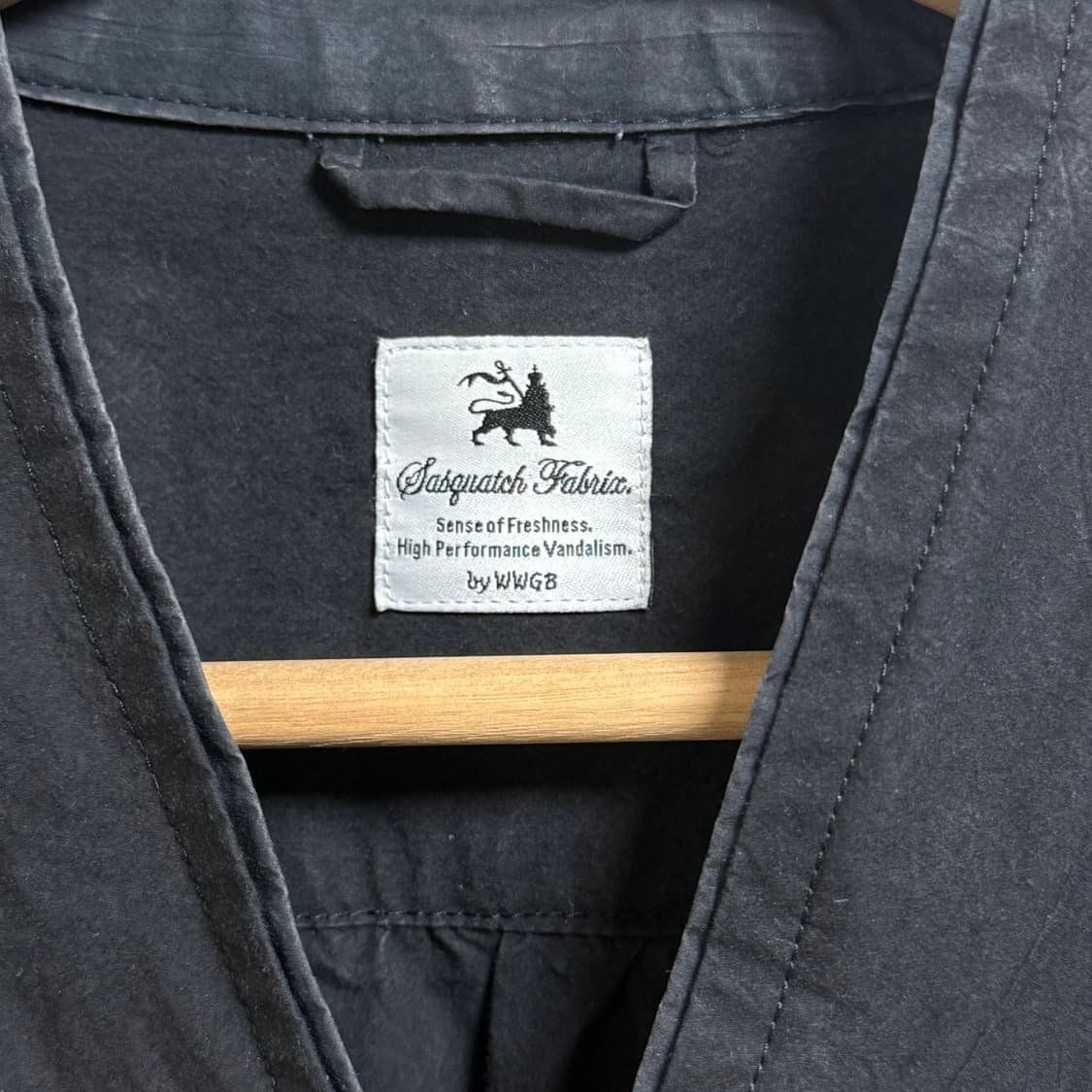 사스콰치패브릭스 18ss 논카라 나일론 셔츠 상품이미지3