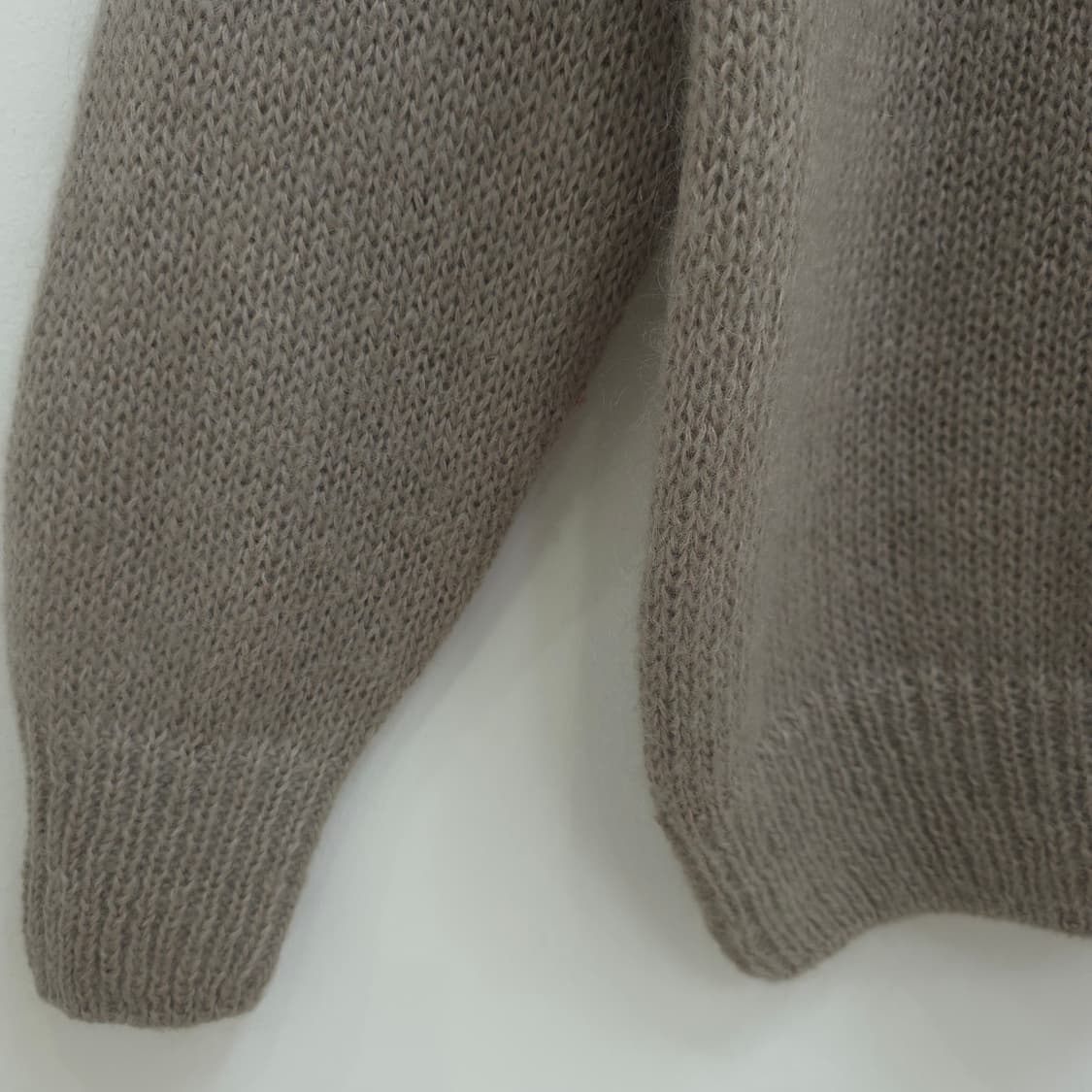 PAOLO VERDI 울혼방 플라워 크로셰 니트 상품이미지6