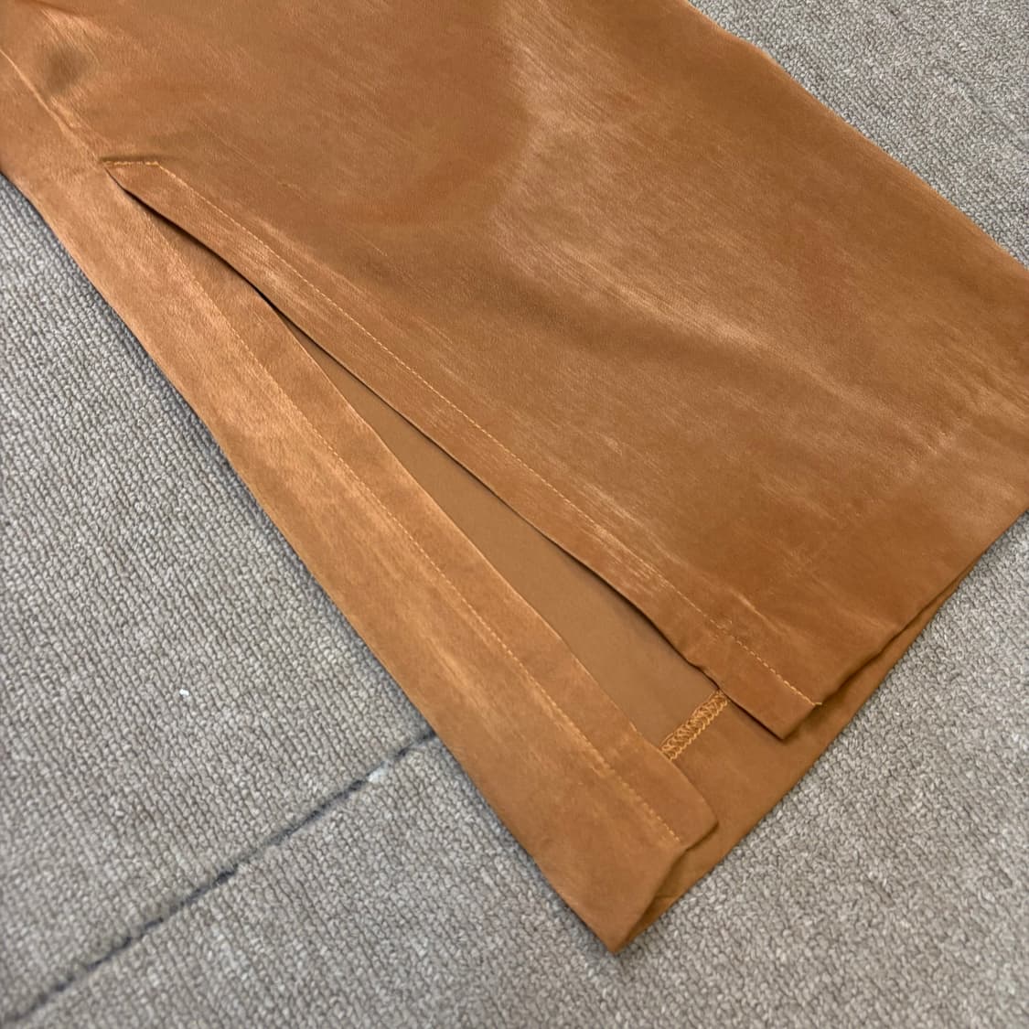 beams japan 빔즈 우먼스 세틴 플레어 팬츠 s  상품이미지4