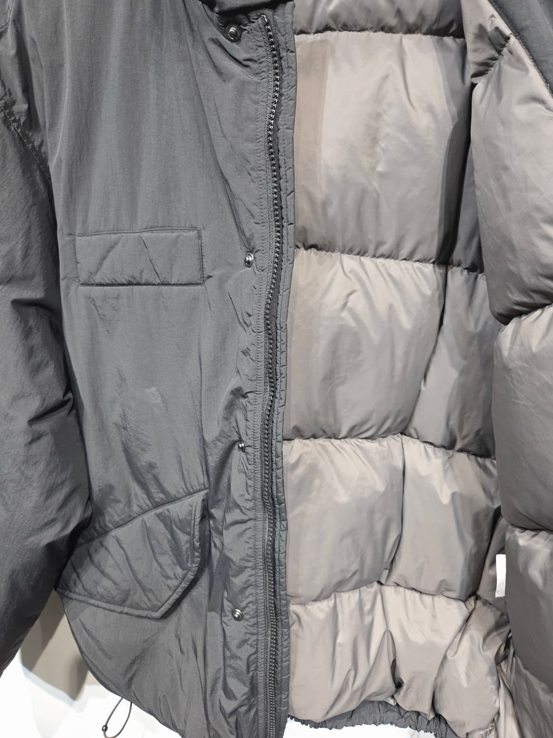 에스피오나지(ESPIONAGE) 블랙 덕다운 숏패딩 자켓 상품이미지8