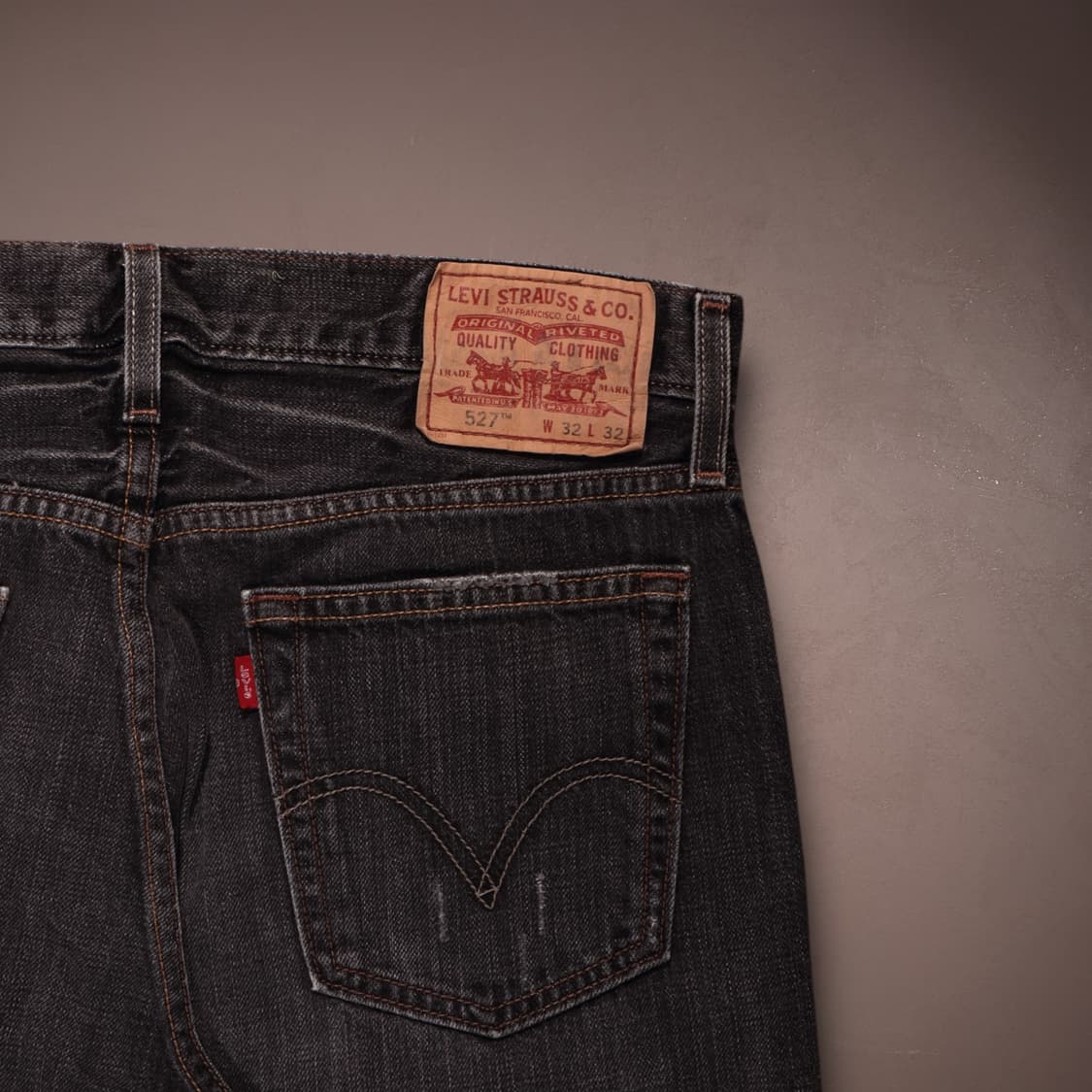 리바이스527 로우 부츠컷 흑청 데님팬츠 상품이미지6