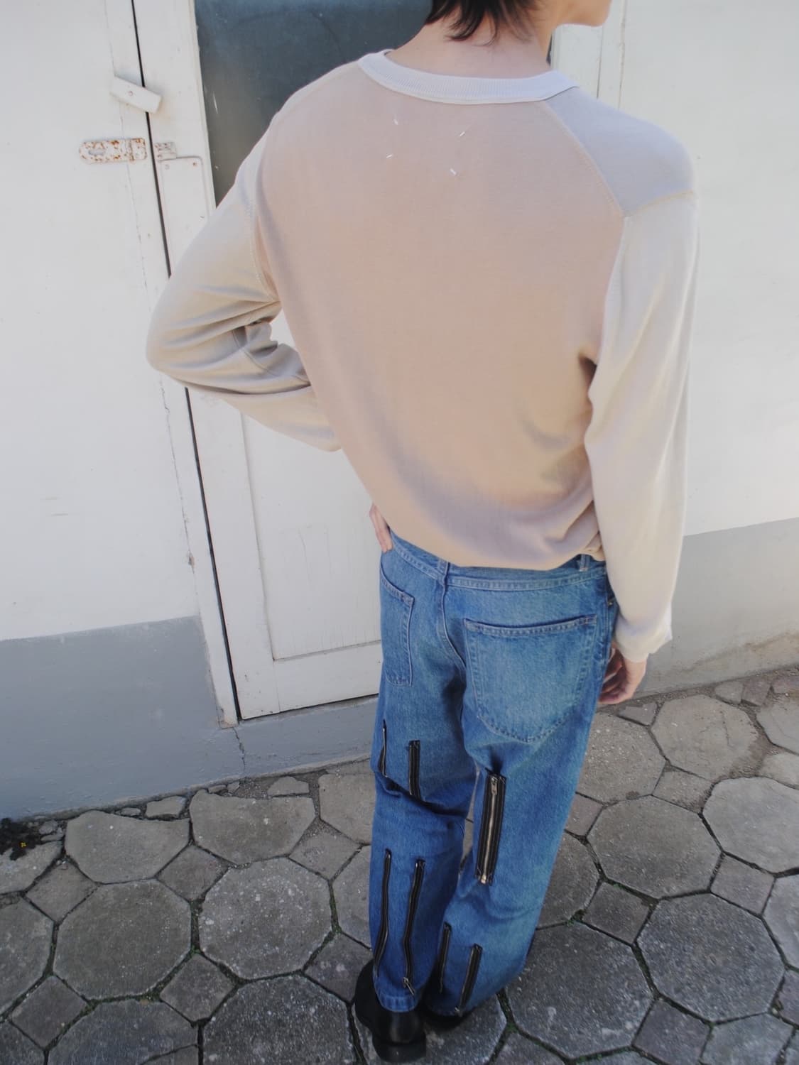 Margiela 07ss 멀티 컬러 V neck knit 상품이미지2