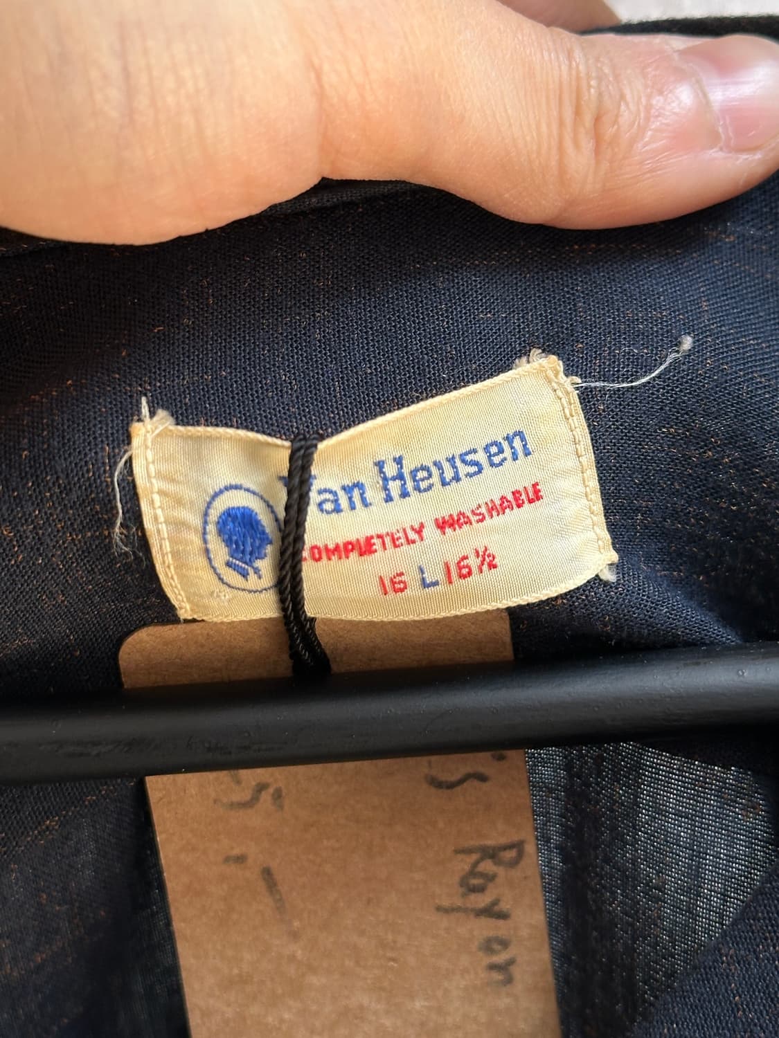 60's 빈티지 레이온 개버딘 셔츠 오버핏 셔츠 상품이미지6