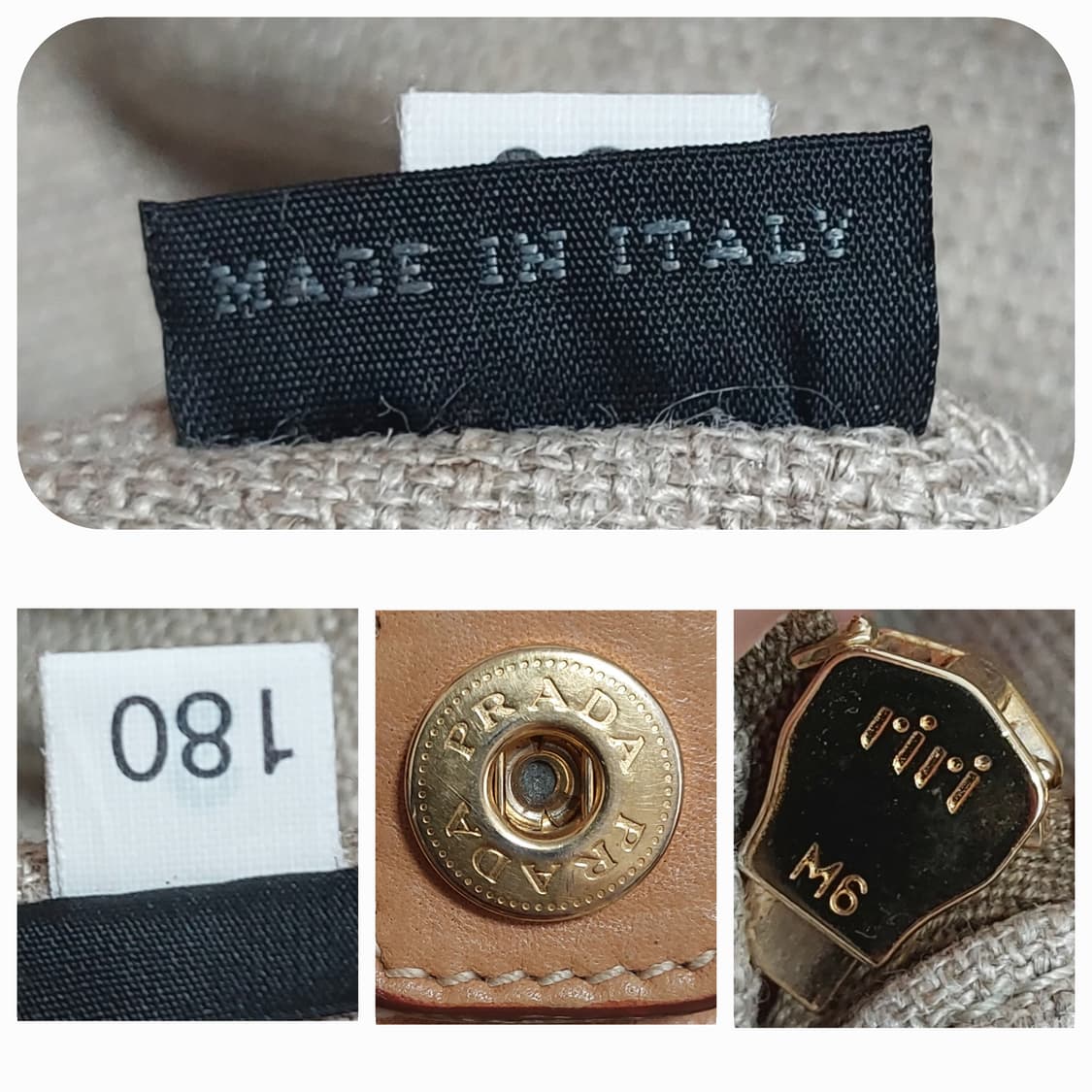 프라다 데님 카나파 캔버스 투웨이백 (정품) 상품이미지10