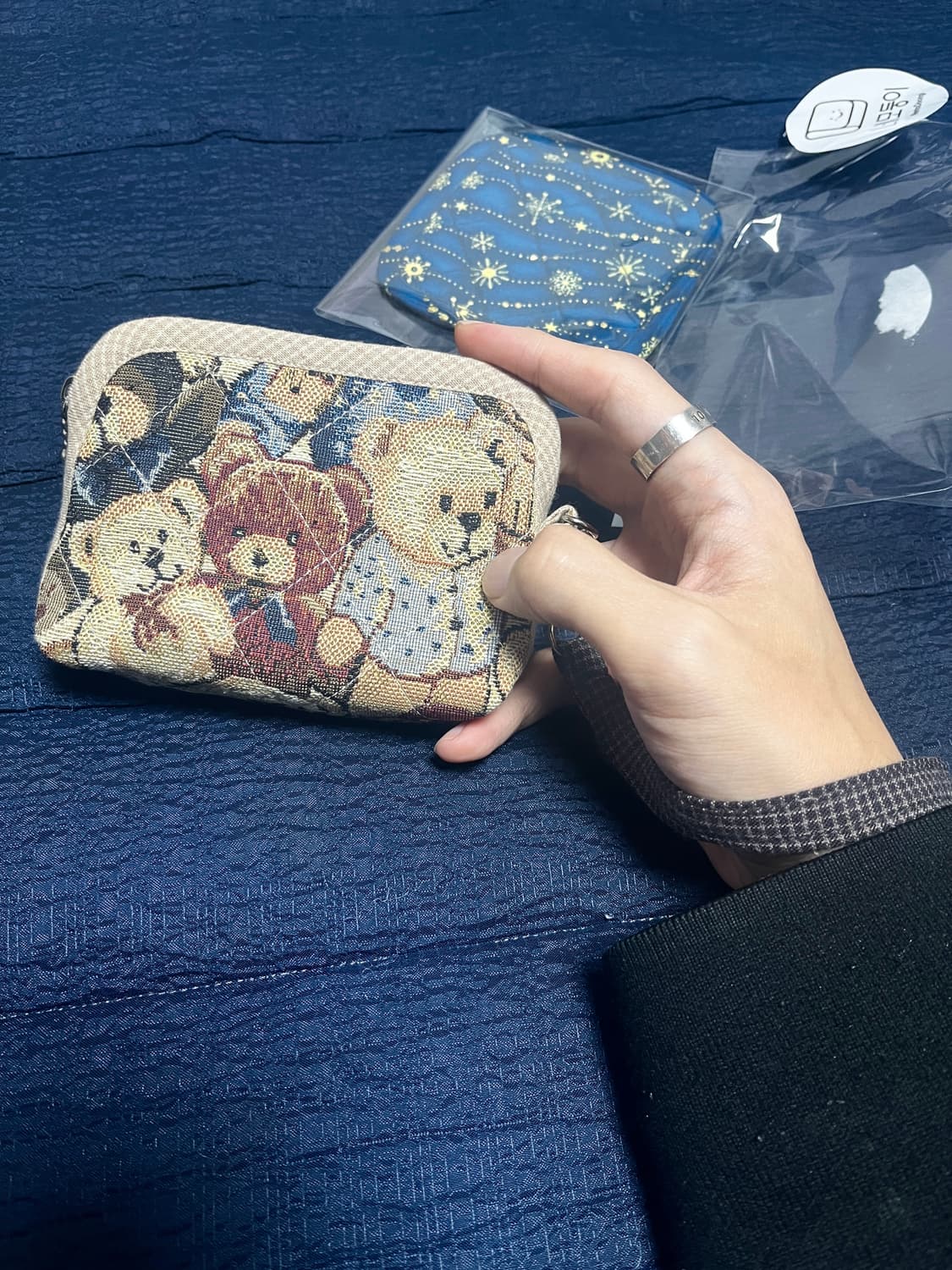 곰세마리 반지갑 곰 파우치 상품이미지7