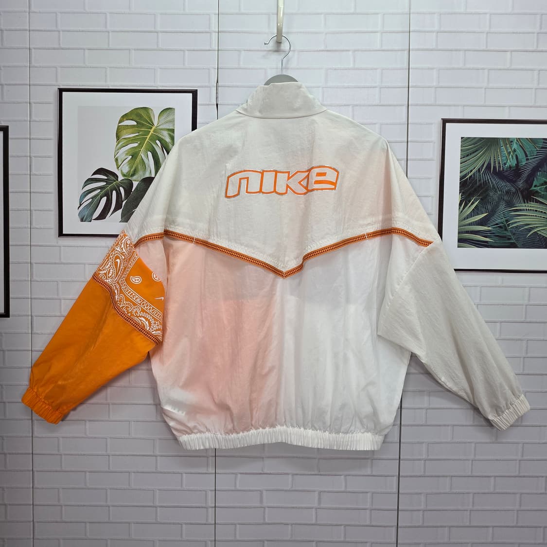 나이키 우븐 페이즐리 패턴 집업 자켓 바람막이 M사이즈 상품이미지7