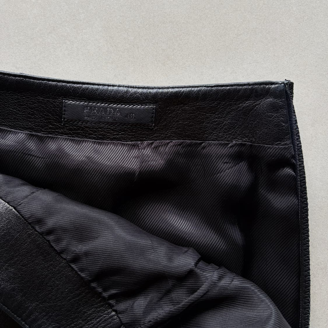 [25인치]프라다 PRADA 정품 90s 양가죽 스커트 상품이미지6