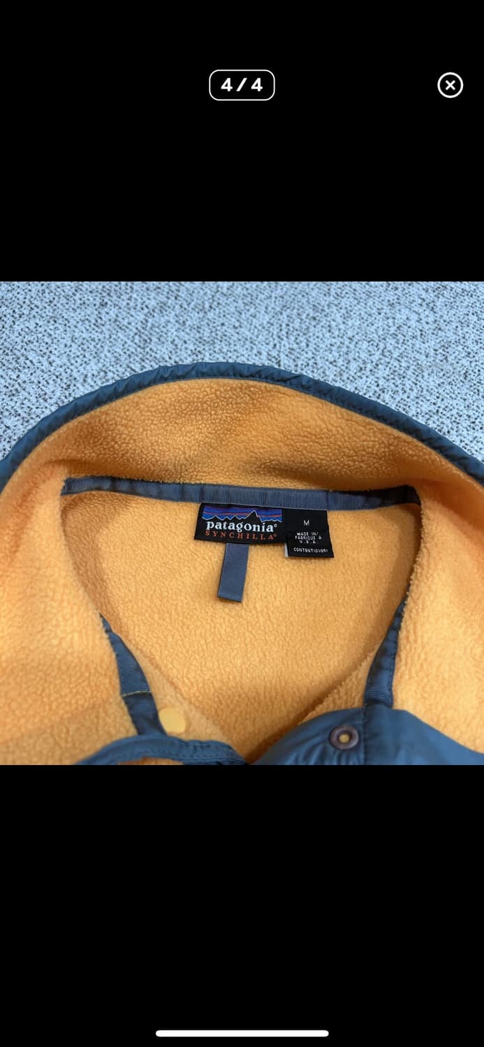 Patagonia 파타고니아 신칠라 노랑/옐로우 90s 상품이미지3