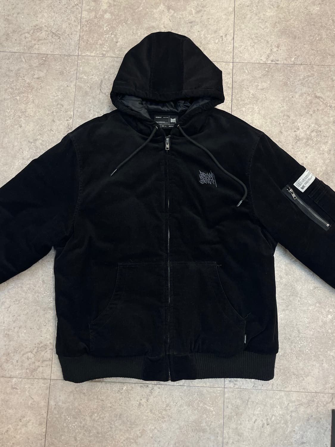 브라운브레스 코듀로이 후드 자켓 블랙 XL #csz2261 상품이미지4