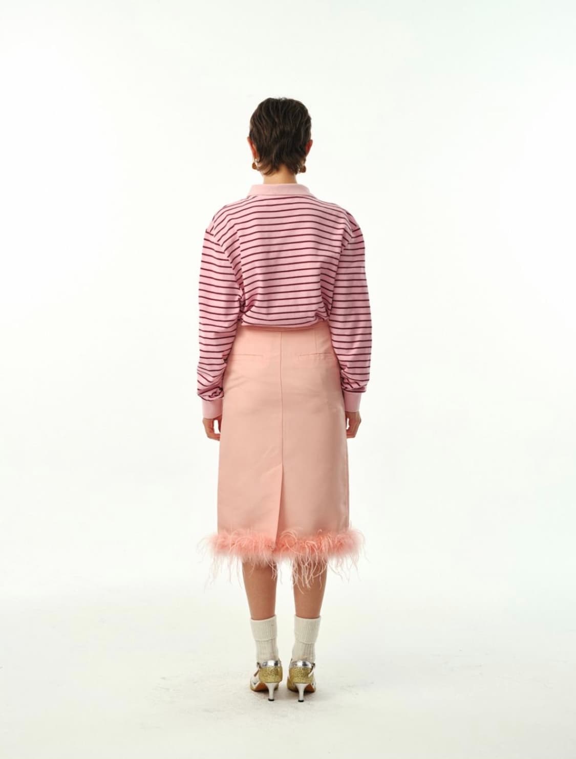 MOONSUN 문선 01 M.C Stripe PK Shirt (pink) 상품이미지2
