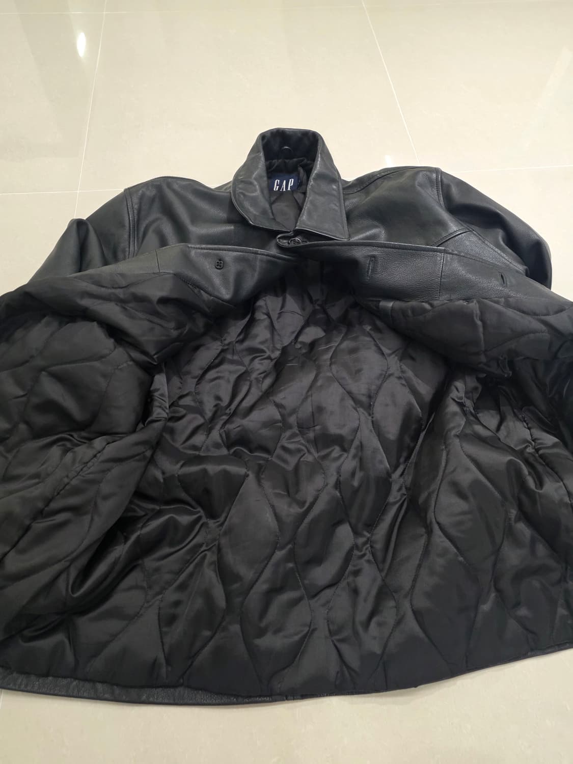 올드 갭 레더 카코트 XL 상품이미지5