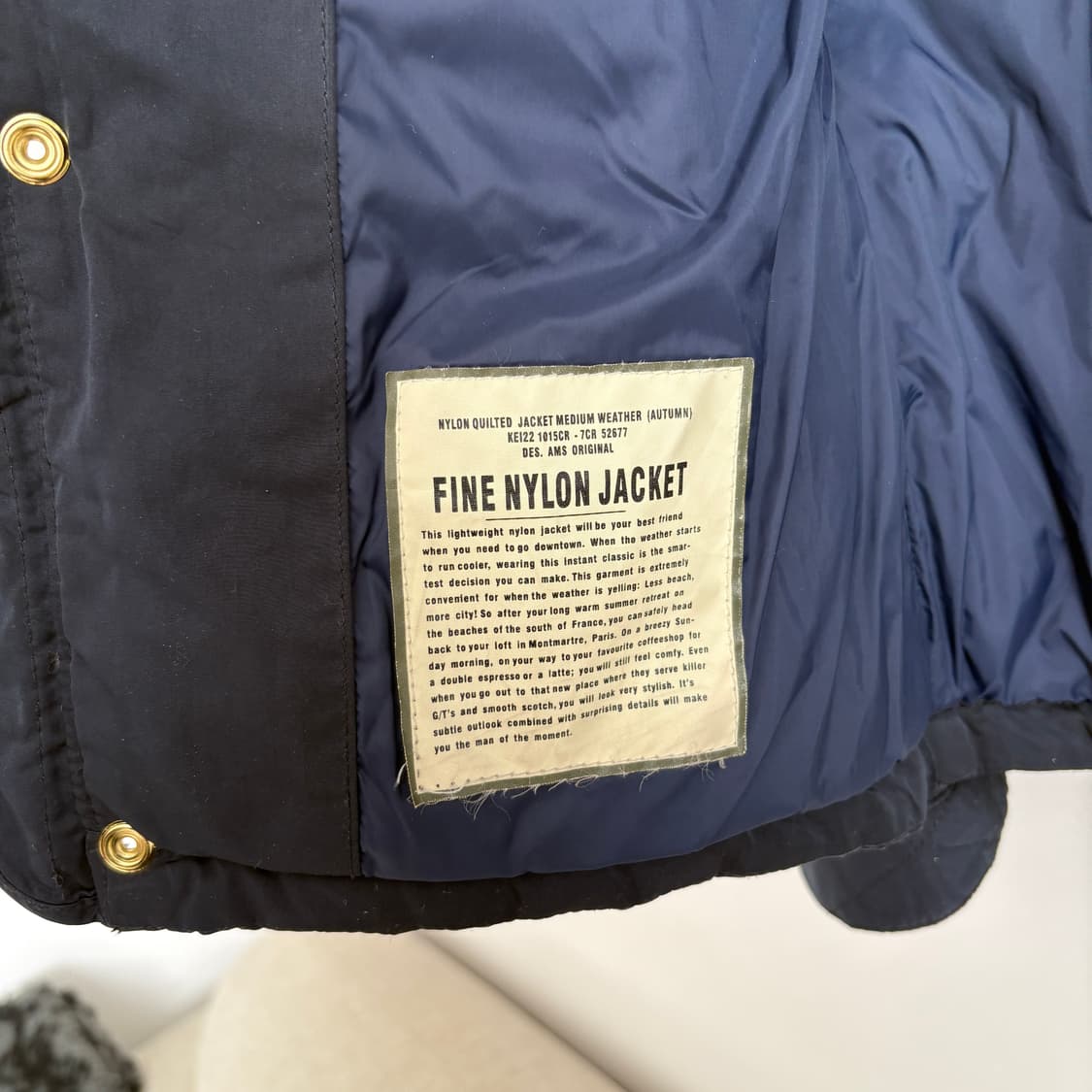 Scotch&Soda 스코치앤소다 퀼팅 자켓 네이비 S 상품이미지7