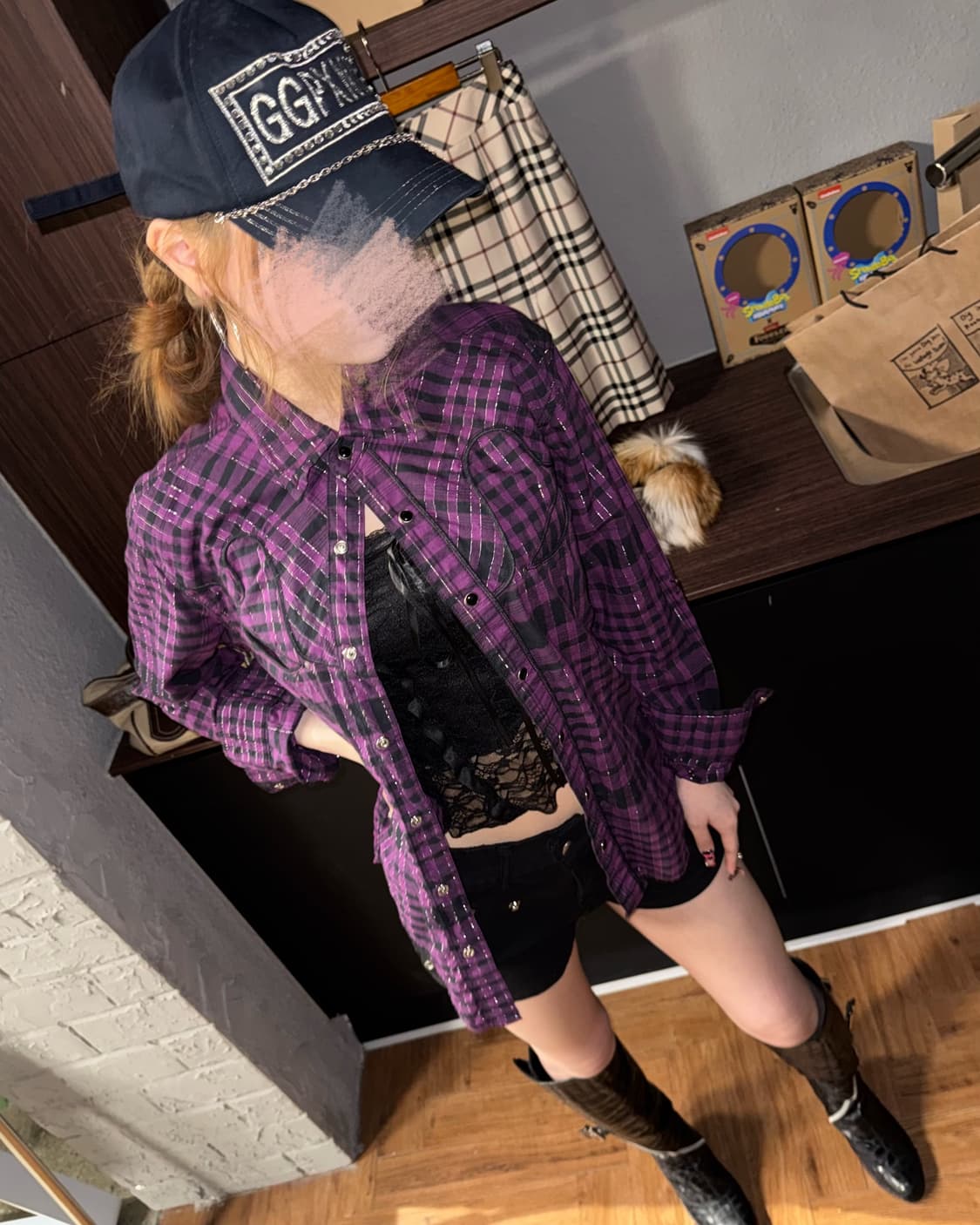 본더치 고스 체크셔츠  상품이미지5