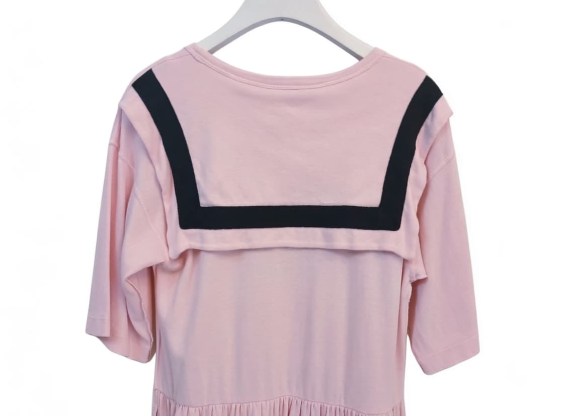 [SONIA RYKIEL] 정품 프랑스산 세일러 마린 롱 원피스 / 핑크 상품이미지1