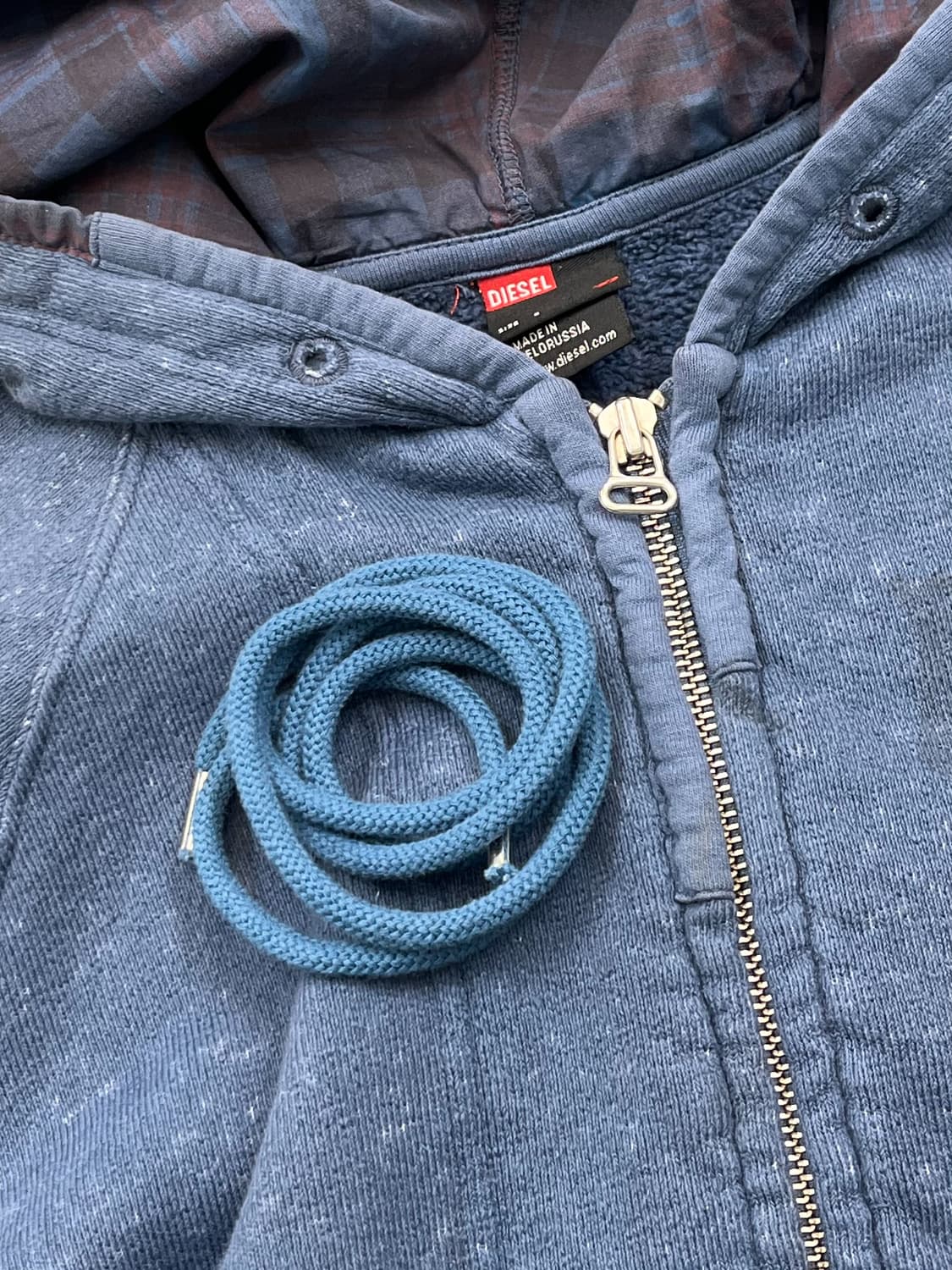 디젤 쉐르파 라인 보로 후드집업 상품이미지6