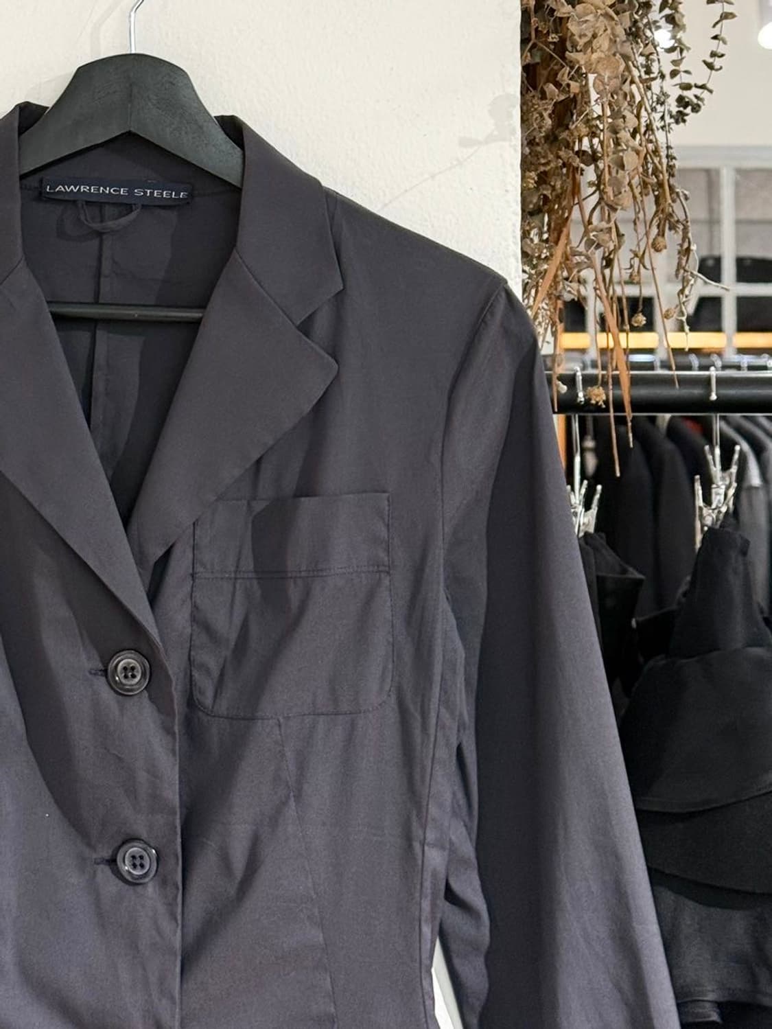 로렌스 스틸 다크네이비 코튼 블렌드 블레이저 자켓 상품이미지3