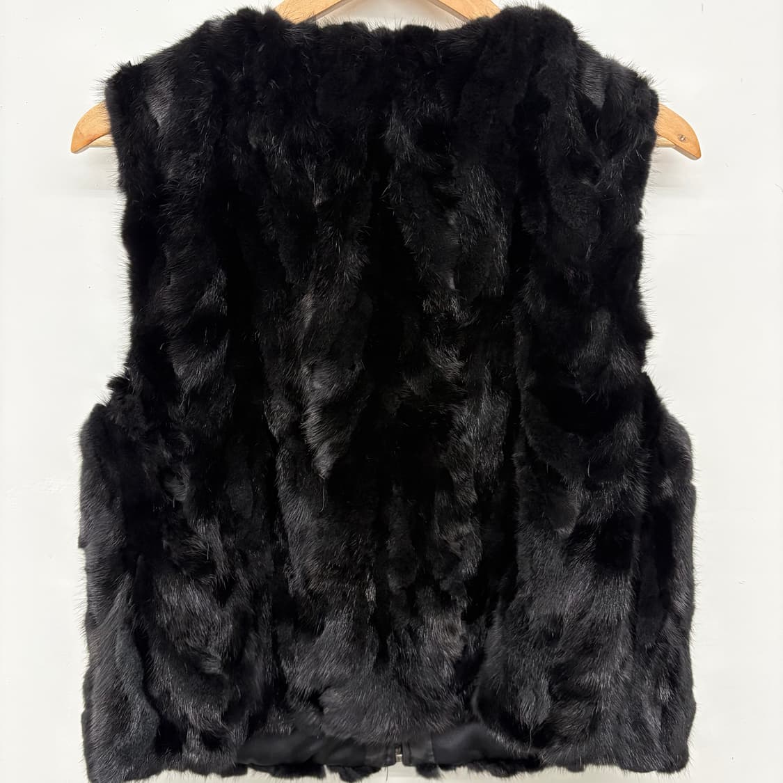 EURO COLLECTION 블랙 밍크 조끼 여/M 상품이미지5