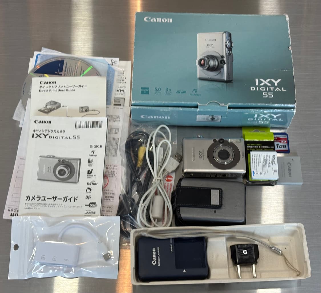 풀박/new배터리/민트급)캐논 익시디지털55(익서스50)빈티지디카 상품이미지2