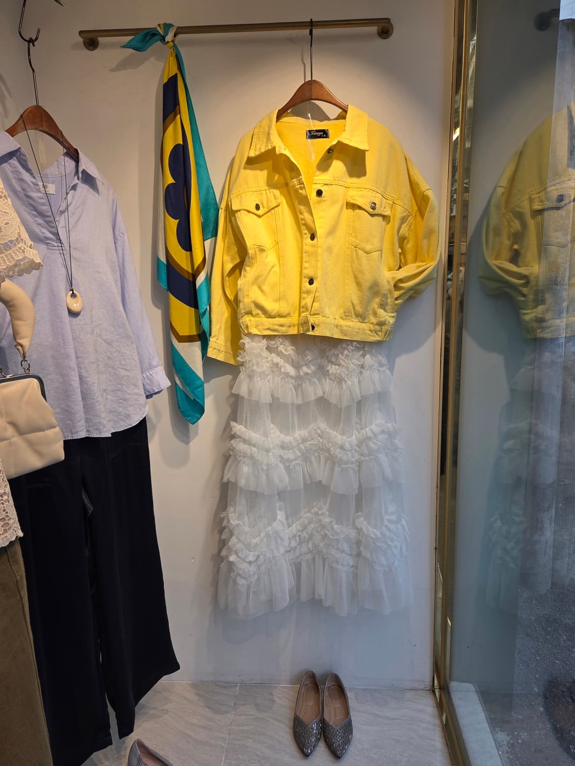 옐로 코튼 자켓 상품이미지1