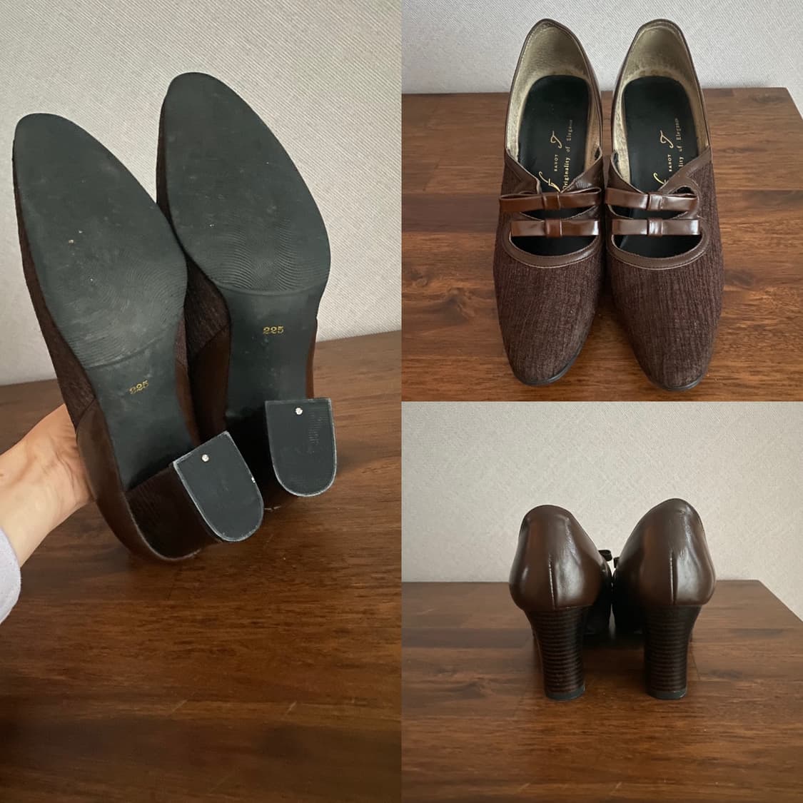 브라운톤 여성 구두 2켤레 일괄(225) 상품이미지8