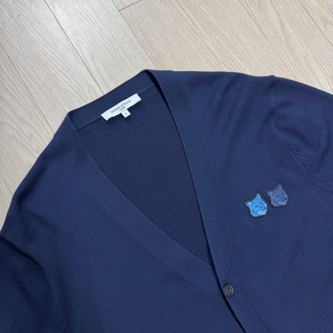 메종키츠네 더블폭스 네이비 가디건(XL) 상품이미지2