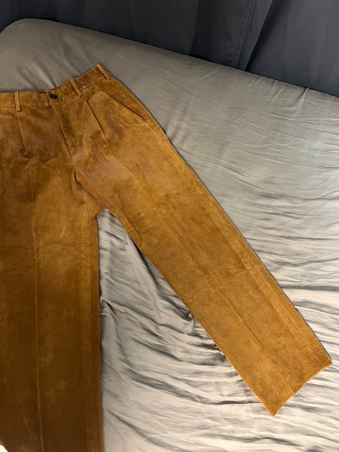 유니클로 코듀로이 골덴바지 브라운 xs 새제품 상품이미지1