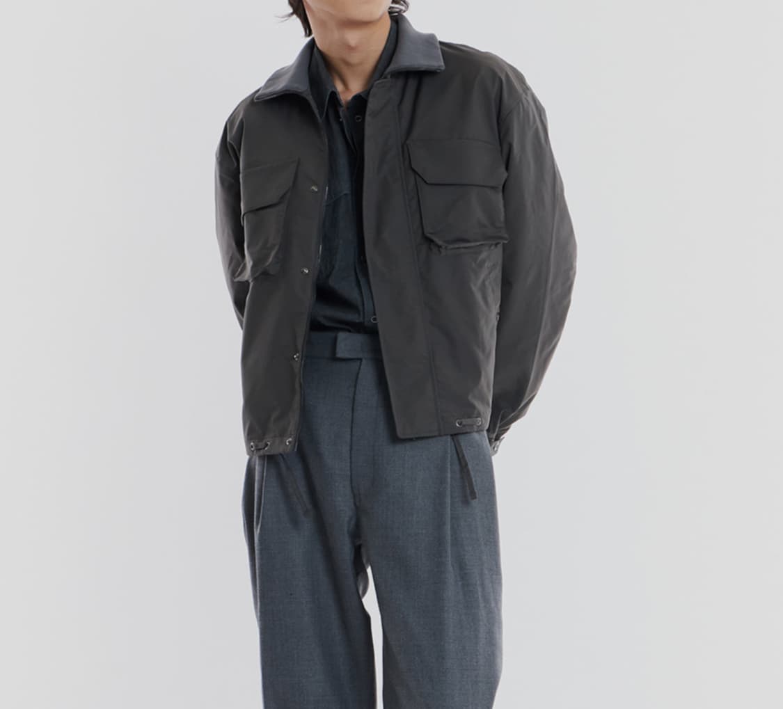 새상품(L)언어펙티드 불렛프루프 점퍼 챠콜 상품이미지8