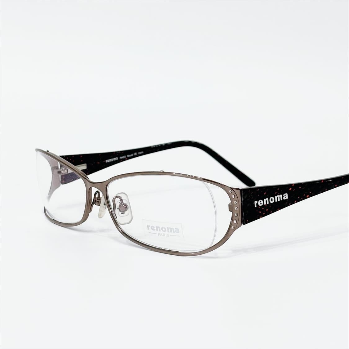 renoma 브라운 큐빅 메탈 데드스탁 빈티지안경 상품이미지1