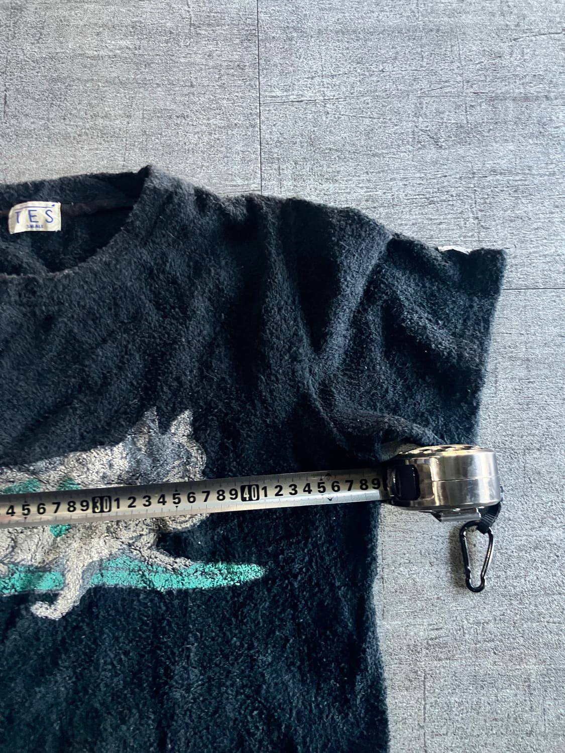 일본빈티지 Tes 핀터깔y2k 올드스쿨아메카지 테리 니트스웨터 상품이미지2